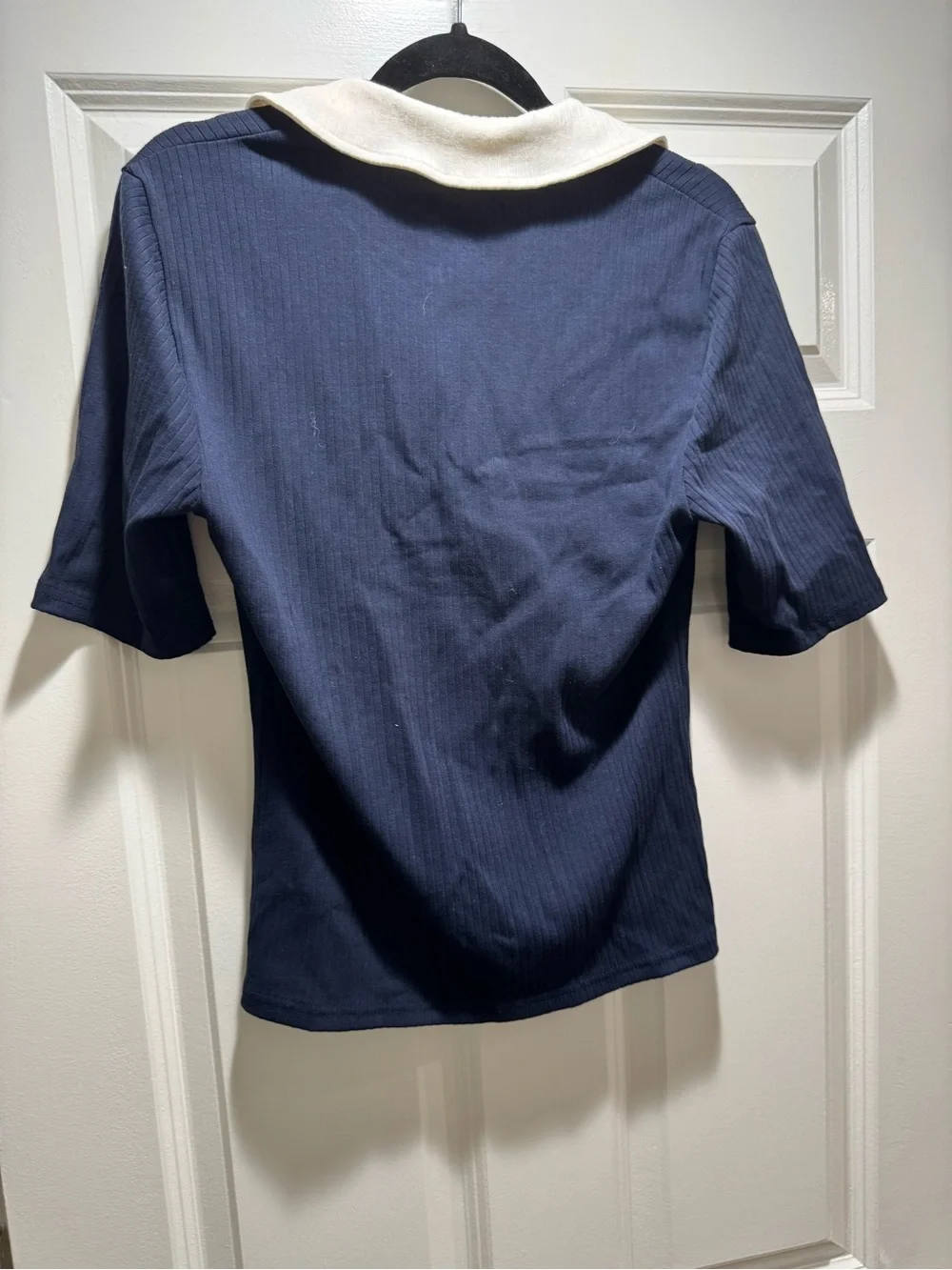 J Crew Ribbed Short Sleeve Polo Shirt - Picture 2 of 5